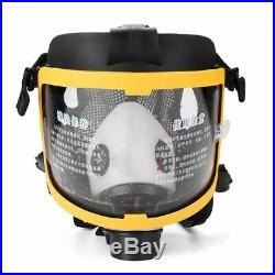 Electric Constant Flow Supplied Air Fed Full Face Gas Mask Respirator System New