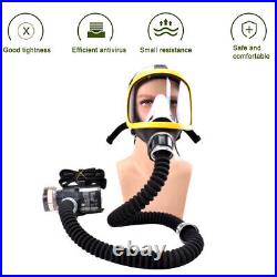 Electric Constant Flow Supplied Air Fed Full Face Gas Mask Respirator System US