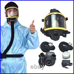 Electric Constant Flow Supplied Air Fed Full Face Gas Mask Respirator Systemiw