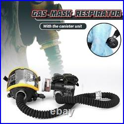 Electric Constant Flow Supplied Air Fed Full Face Respirator System Gas Mask