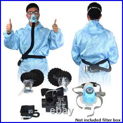 Electric Constant Flow Supplied Air Fed Half Face Gas Mask Respirator Safety