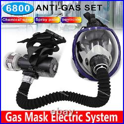 Electric Constant Flow Supplied Air Fed Respirator System Full Face 6800Gas Mask