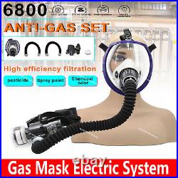 Electric Constant Flow Supplied Air Fed Respirator System Full Face 6800Gas Mask