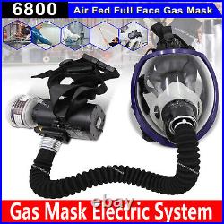 Electric Constant Flow Supplied Air Fed Respirator System Full Face 6800Gas Mask