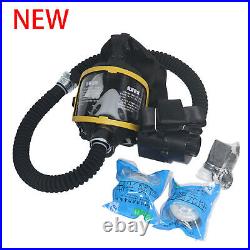 Electric Constant Flow Supplied Air Fed Respirator System Full Face Gas Mask NEW