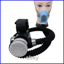 Electric Constant Flow Supplied Air Fed Respirator System Half Face Gas Mask