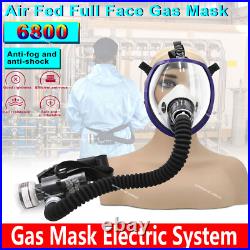 Electric Full Face 6800Gas Mask Chemical Spray Painting Respirator Vapour Filter