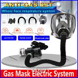 Electric Full Face 6800Gas Mask Chemical Vapor Paint Spray Respirator 95% Filter