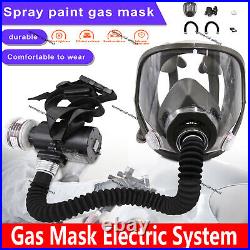 Electric Full Face 6800Gas Mask Chemical Vapor Paint Spray Respirator 95% Filter