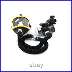 Electric Full Face Gas Mask Constant Flow Respirator Supplied Air Fed System NEW