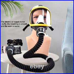 Electric Full Face Gas Mask Constant Flow Supplied Air Fed Chemicals Safety