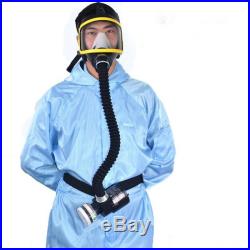 Electric Full Face Gas Mask Constant Flow Supplied Air Fed Respirator System US