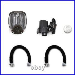 Electric Full Face Gas Masks Sets Respirator System Air Fed Supplied Flow 2024
