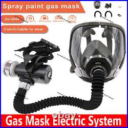 Electric Gas Mask Face Respirator Paint Spray Chemical Safety Protect Facepiece