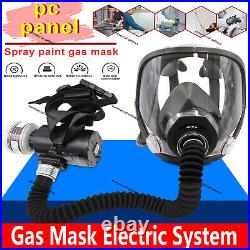 Electric Gas Mask Face Respirator Paint Spray Chemical Safety Protect Facepiece