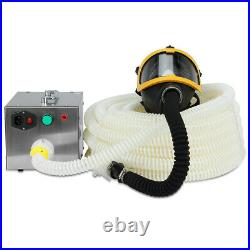Electric Long Tube Flow Supplied Fresh Air Respirator System Full Face Gas Mask