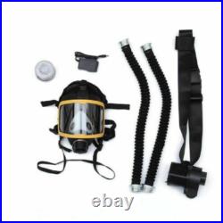 Electric Supplied Air Fed Flow System Device Full Face Gas Mask Flow Respirator