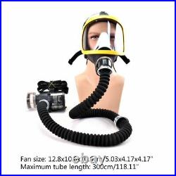 Electric Supplied Air Fed Full Face Gas Mask Constant Flow Respirator Facepiece