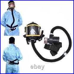 Electric Supplied Air Fed Full Face Gas Masks Constant Flow Respirator System US