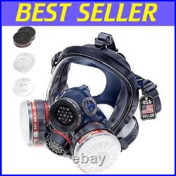 Ergonomic Full Face Respirator with Charcoal Filters Safety for Every Industry