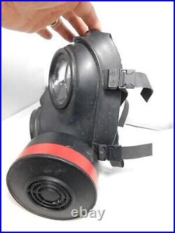Ex-British Army Avon 1988 Black Rubber S10 Respirator / Gas Mask Size 1
