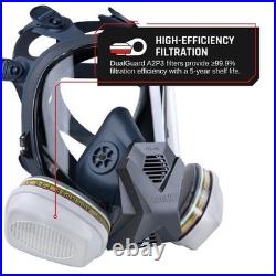 FFR-100 Industrial Full Face Respirator Gas Mask Bayonet Filters DualGuard A2P3