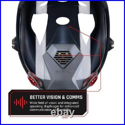 FFR-100 Industrial Full Face Respirator Gas Mask Bayonet Filters DualGuard A2P3