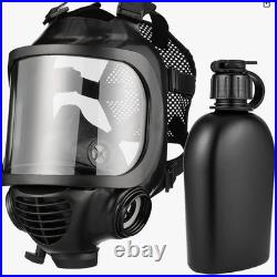 Filters Included! MIRA Safety CM-6M Tactical Gas Mask WithCanteen & two filters