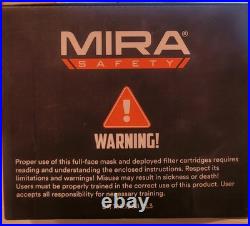 Filters Included! MIRA Safety CM-6M Tactical Gas Mask WithCanteen & two filters