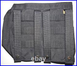 FirstSpear gas mask pouch Black MOLLE pro respirator pocket side flap carrier
