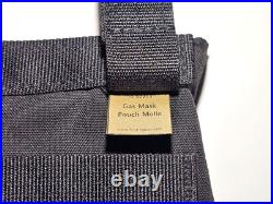 FirstSpear gas mask pouch Black MOLLE pro respirator pocket side flap carrier