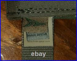 FirstSpear gas mask pouch Ranger green 6/9 MOLLE pro respirator pocket side flap