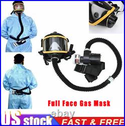 Flow Respirator Electric Supplied Air Fed Flow System Device Full Face Gas Mask