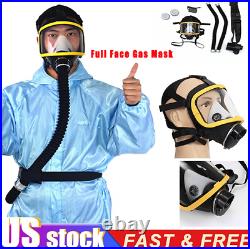 Flow System Device Flow Full Face Gas Mask Respirator Electric Supplied Air Fed