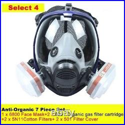Fog-Proof 6800 Gas Mask Unleash Ultimate Safety with Organic 7 Piece set