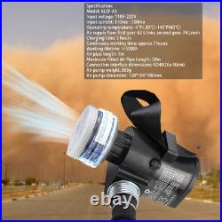 Full Face Gas Mask Constant Flow Supplied Air Fed Chemicals Safety Electric