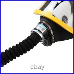 Full Face Gas Mask Constant Flow Supplied Air Fed Chemicals Safety Electric