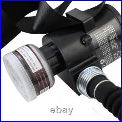 Full Face Gas Mask Constant Flow Supplied Air Fed Chemicals Safety Electric