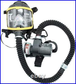 Full Face Gas Mask, Electric Constant Flow Supplied Air Respirator, 2-Gear Adjus
