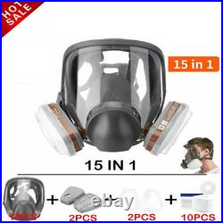 Full Face Gas Mask Facepiece Respirator Painting Spraying 15 in 1 6800 (5 Set)