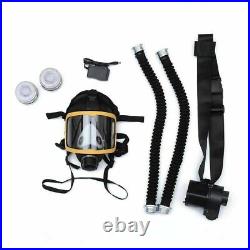 Full Face Gas Mask Flow Respirator Electric Supplied Air Fed Flow AIR INTAKE USA