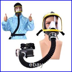 Full Face Gas Mask Flow Respirator Electric Supplied Air Fed Flow System