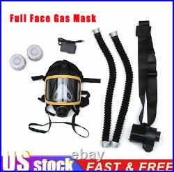 Full Face Gas Mask Flow Respirator Electric Supplied Air Fed Flow System Device