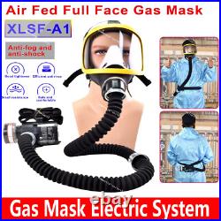 Full Face Gas Mask Flow Respirator Electric Supplied Air Fed Flow System Device