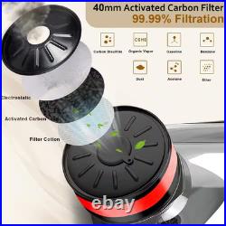 Full Face Gas Mask, Paint Mask, with 40Mm Activated Carbon Filter, Reusable Resp