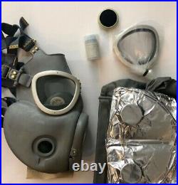 Full Face Gas Mask Respirator Military Polish MP4 with Filters and Free Bag