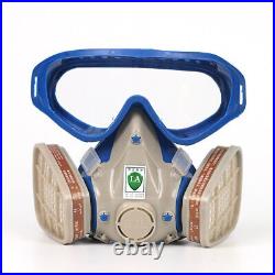 Full Face Gas Mask Respirator Painting Spraying Respirator Facepiece Reusable
