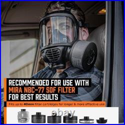 Full Face Gas Mask Respirator with Drinking System and CBRN Certification