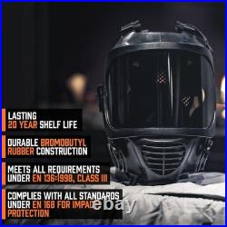 Full Face Gas Mask Respirator with Drinking System and CBRN Certification