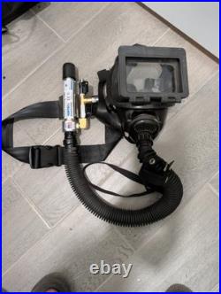 Full Face Gas Mask Respirator with Hose Vortec Cooling Tube Threaded Canister